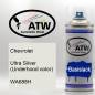 Preview: Chevrolet, Ultra Silver (Underhood color), WA688H: 400ml Sprühdose, von ATW Autoteile West.
